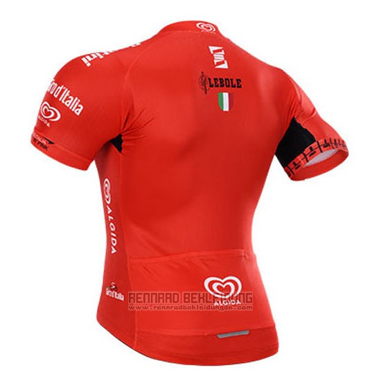 2015 Fahrradbekleidung Giro D'italien Rot Trikot Kurzarm und Tragerhose
